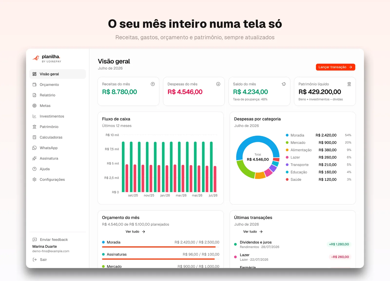 Planilha by UdinePay, foto 2